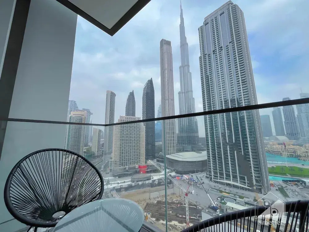 Burj Crown Luxury 3bedroom Balcony & View