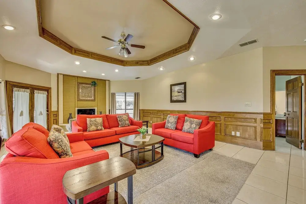 Pool & Game Room: Waterfront Harlingen Home