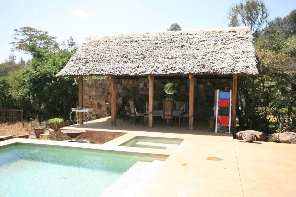 The Red Cottage With Pool In A Wild Garden, Karen