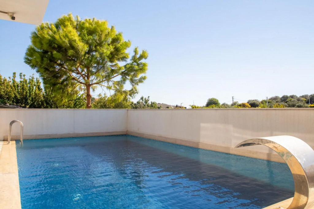 Sleek Villa with Private Pool and Garden in Cesme