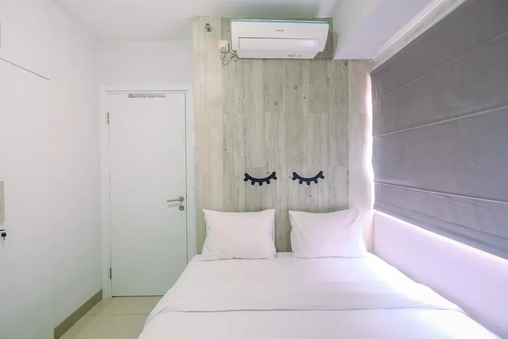Furnished Green Pramuka 1BR Apartment with Modern Style and City View