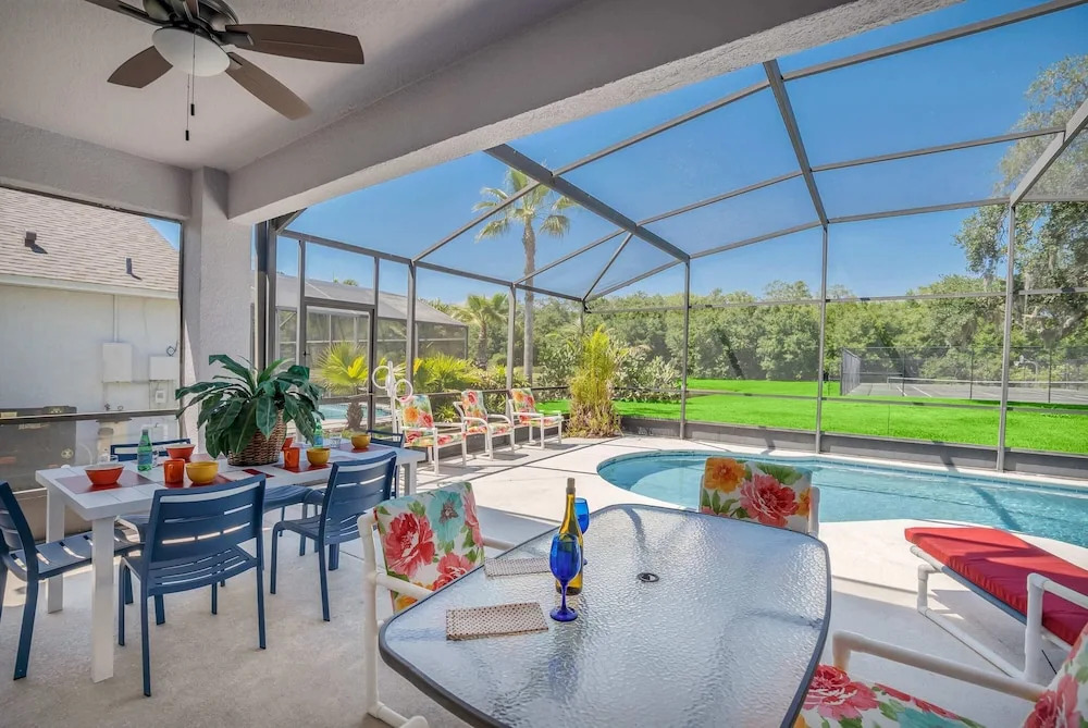 Spacious Pool Area and Game Room, Quiet Location Close to Disney #6lb73