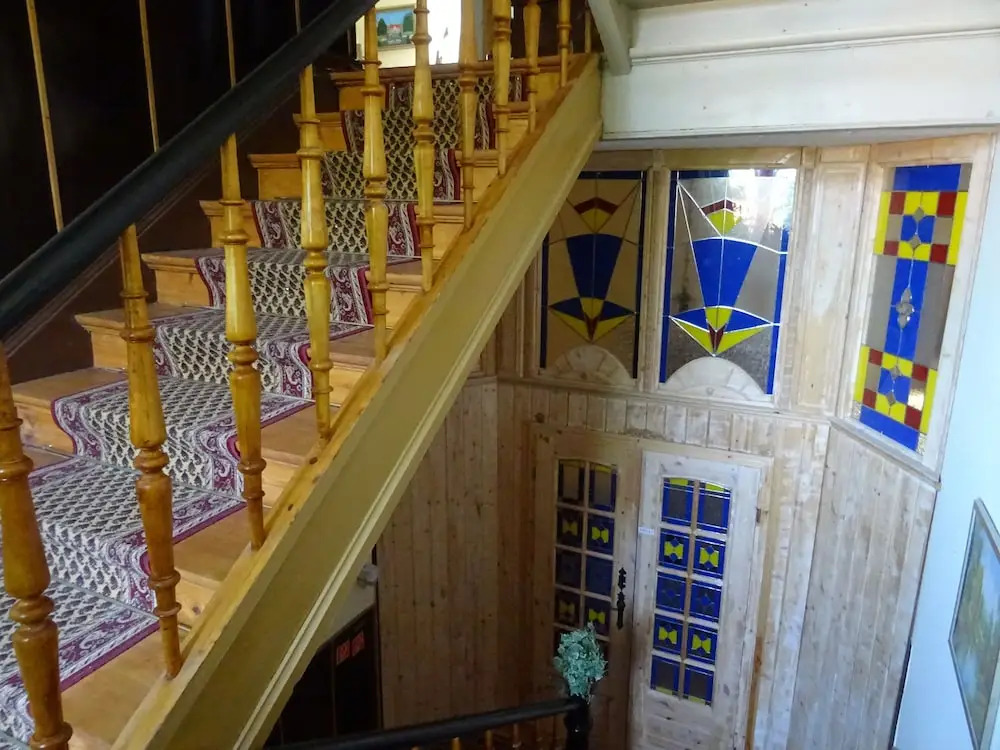 Villa Imperia, Museums-Hotel, Treppensteigen
