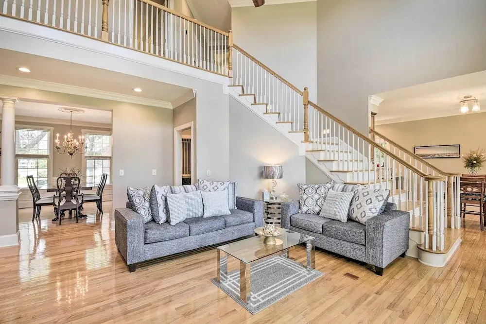 Waterfront Sunset Beach Escape w/ Dock & Golf View