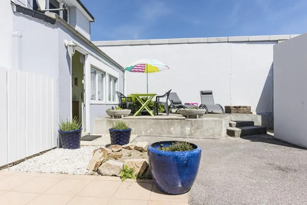 House With 3 Bedrooms in Plozévet, With Wonderful sea View, Enclosed Garden and Wifi - 20 m From the Beach