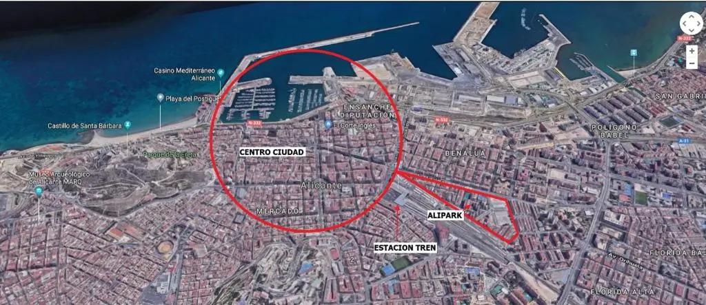 Bonito apartamento con terraza junto al centro de Alicante