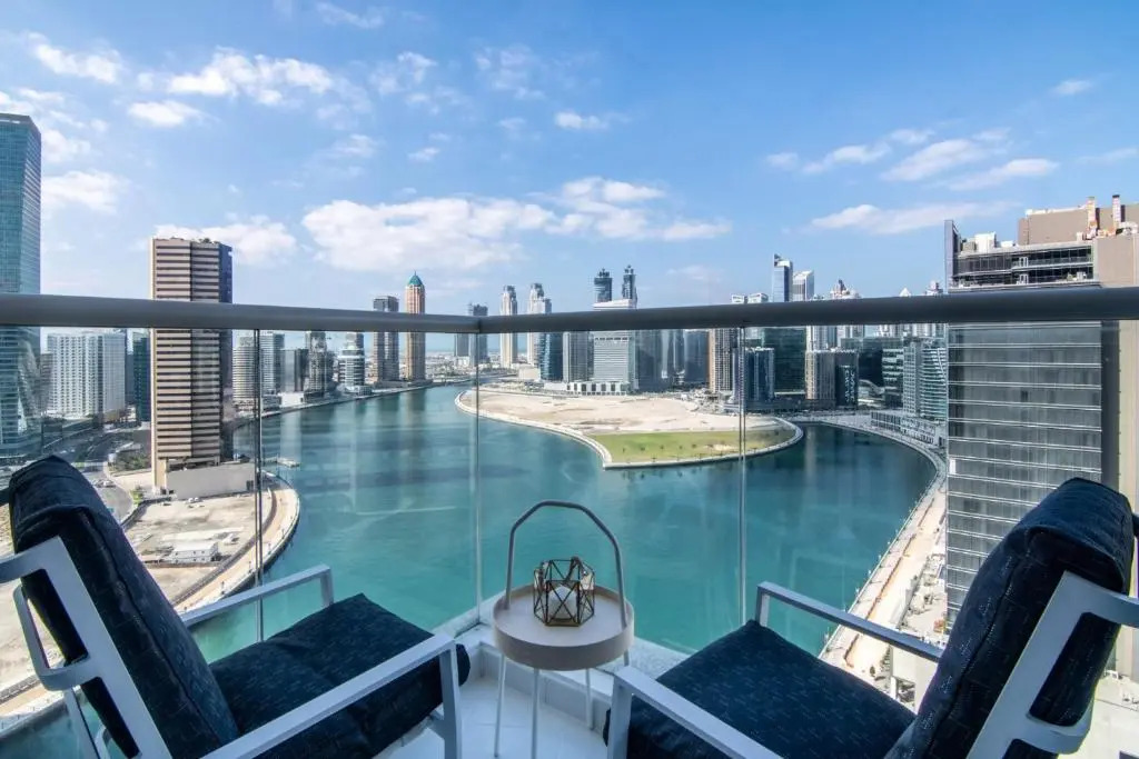 White Sage - Designer Studio with Canal View & Largest Balcony