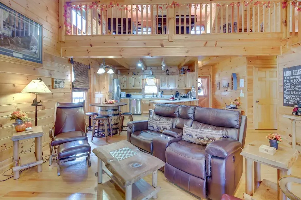 Riverfront Cabin w/ Wraparound Decks & Fire Pit!