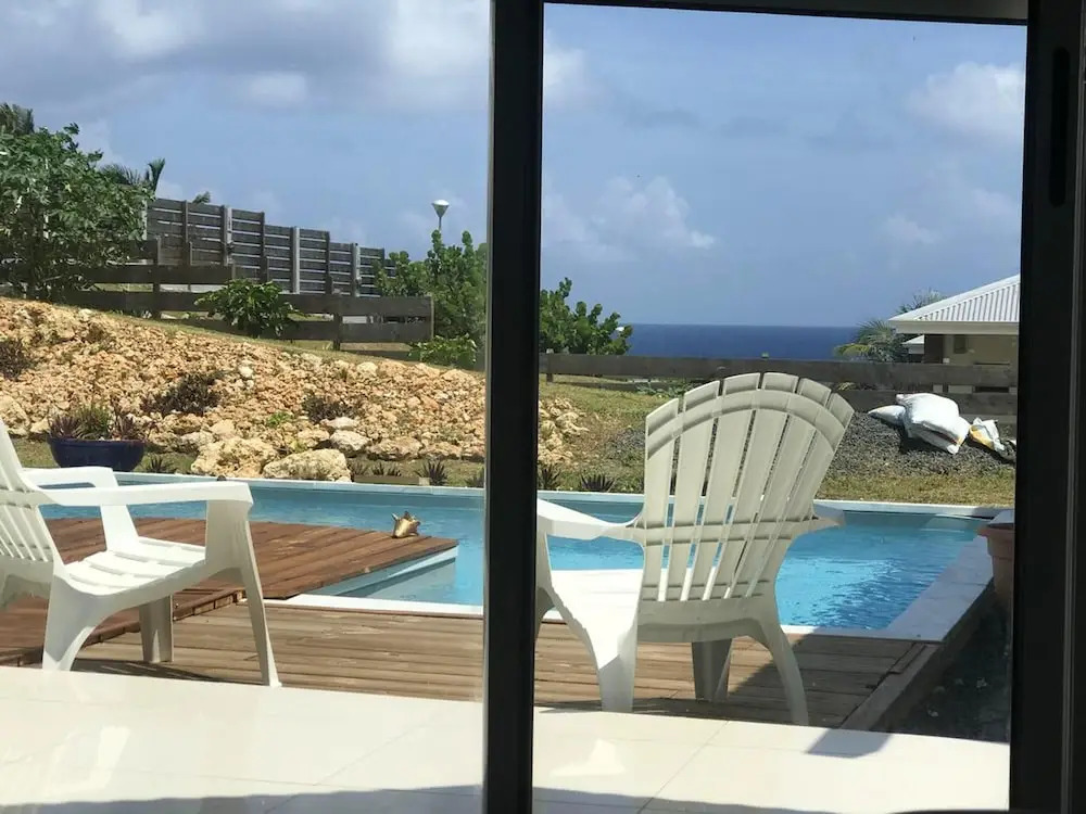 Villa With 2 Bedrooms in Le Moule, With Wonderful sea View, Private Pool, Enclosed Garden