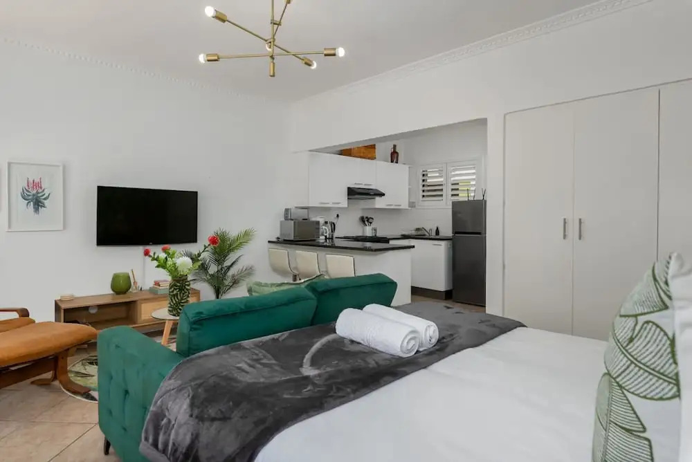 Stylish Sea Point Studio in Secure Complex Patio