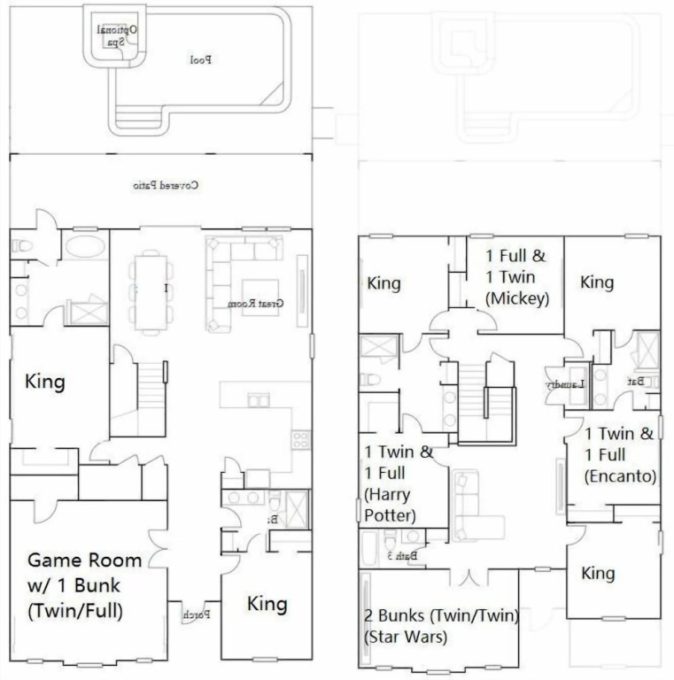 Star Wars Disney Themed 10BR Villa Pool/Spa/Game