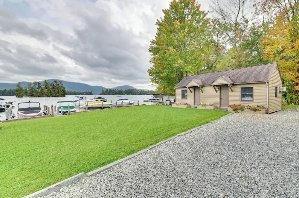 Lake George Waterfront Cabin w/ On-site Marina!