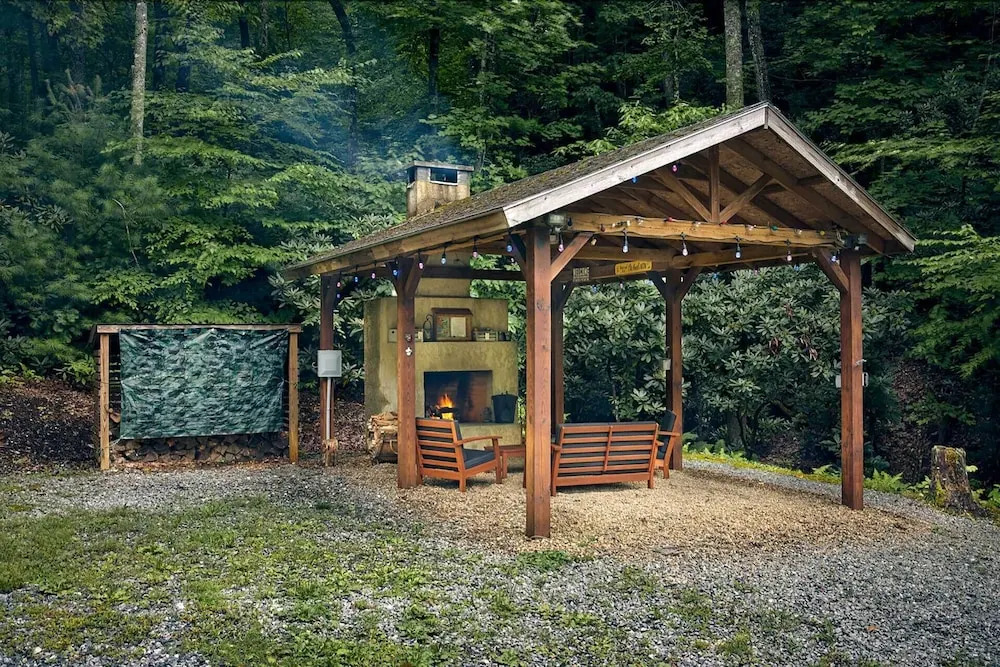 Romantic Penrose Cabin w/ Pond, Trails & Hot Tub