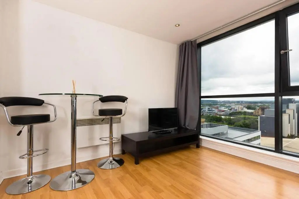 Trendy 10th floor studio apartment