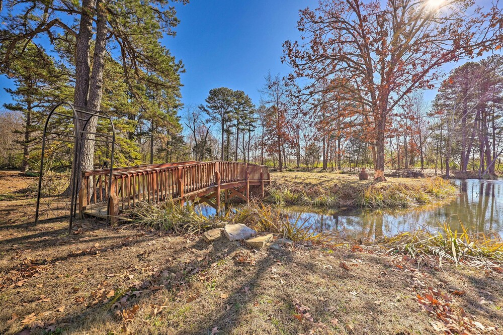 Private Pond + Patio: Expansive Escape in Rogers