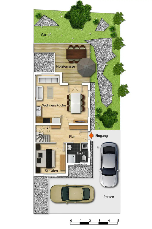 Doppelhaushälfte Ostseehaus II, Trassenheide