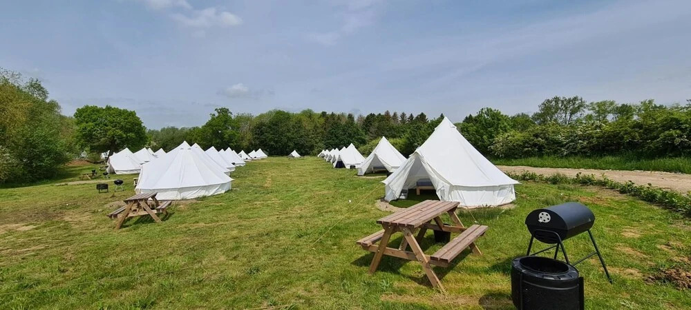 8 Meter Bell Tent - Up to 12 Persons Glamping