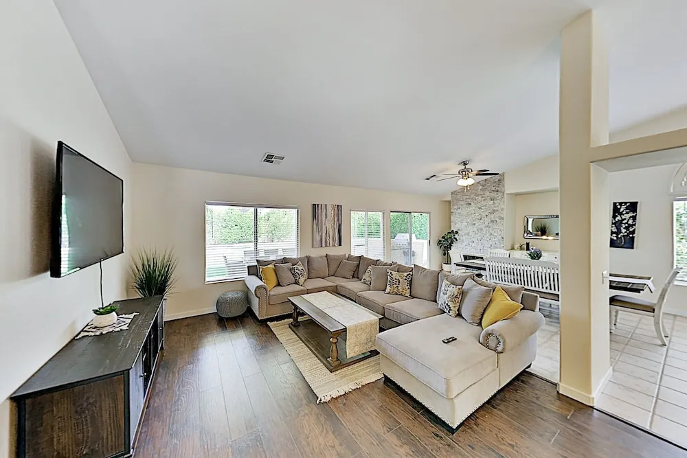 New Listing! Luxe Getaway W/ Heated Pool & Hot Tub 4 Bedroom Home