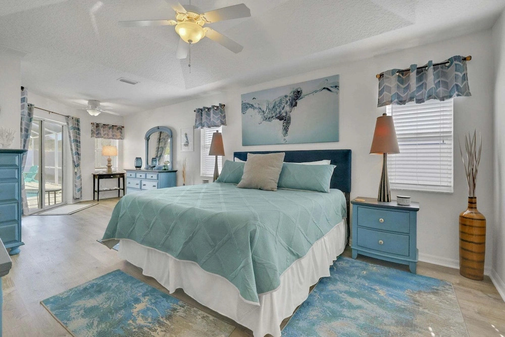 Contemporary Coastal Escape With Heated Pool, Fenced Yard, & Outdoor Dining