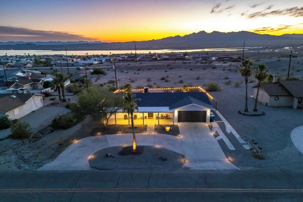 Pool, Game Room & Lake View! Modern Havasu Home