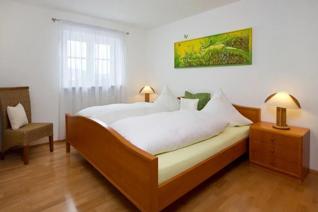 Ferienwohnung, 2 Schlafzimmern, Südbalkon, Saunanutzung