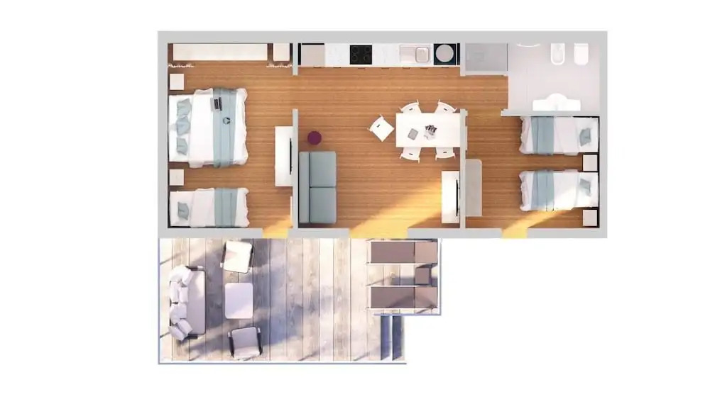 The Chic Lino Delle Fate Eco Resort 2 Bed Bungalow Sleeps 7