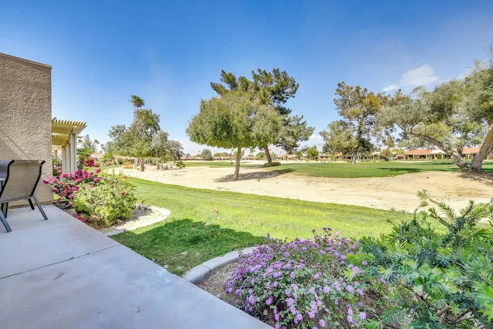 Furnished Patio + Resort Pools: Palm Desert Condo