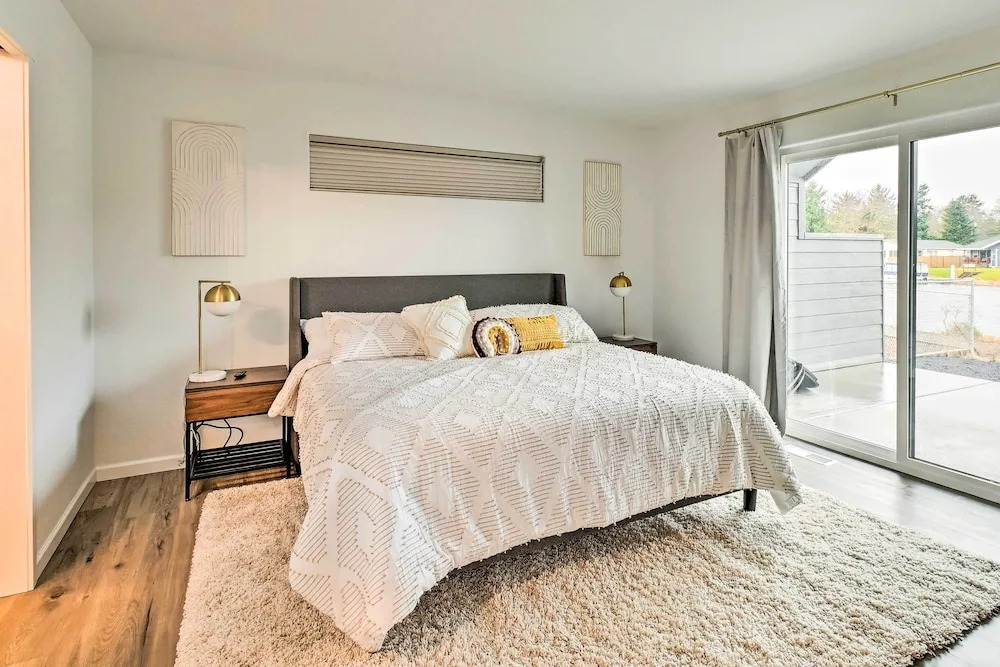 Modern Ocean Shores Getaway with Dock