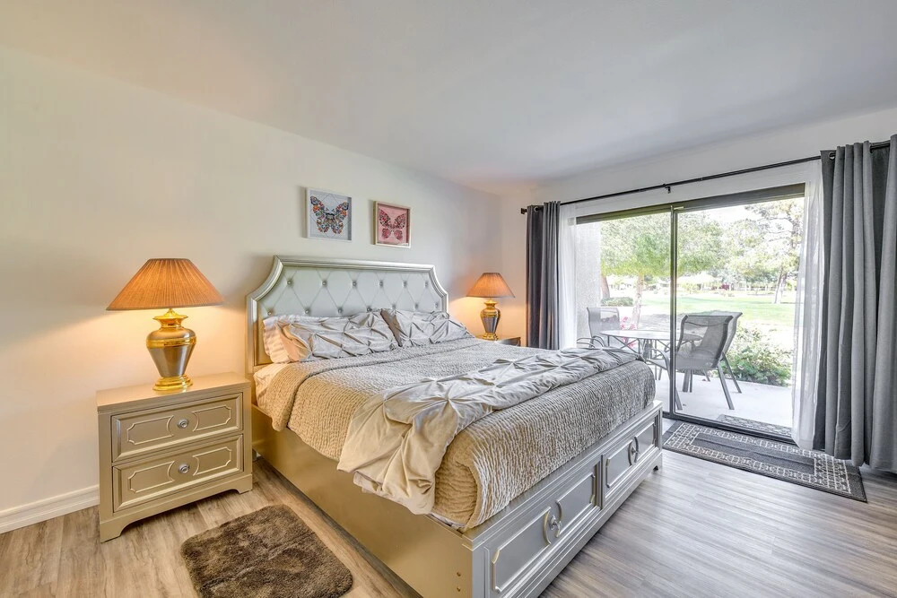 Furnished Patio + Resort Pools: Palm Desert Condo