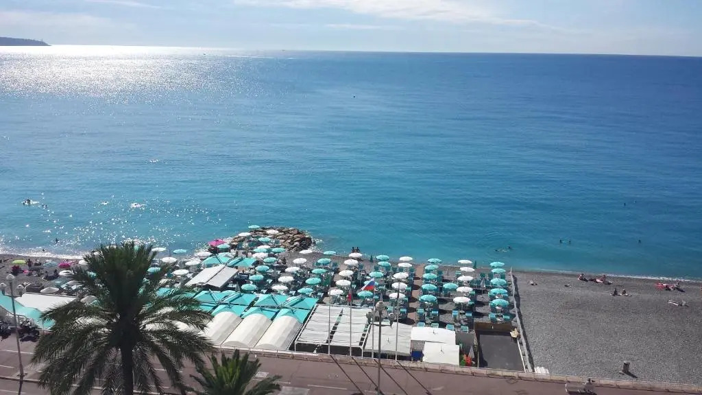 Appartement 3 pièces Nice Promenade des anglais dernier étage vue mer solarium