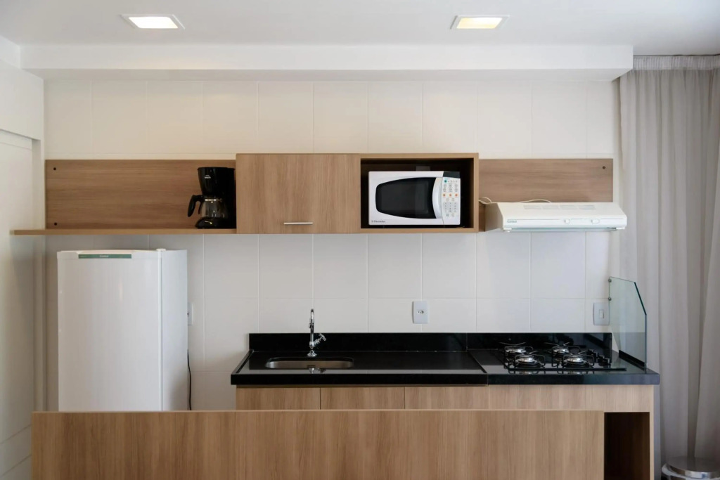 10 Flat Verano Stay cozinha, Parque Olímpico e Arena