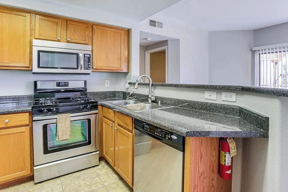 2 Desert Breeze Villas Units: Patios & Pool Access
