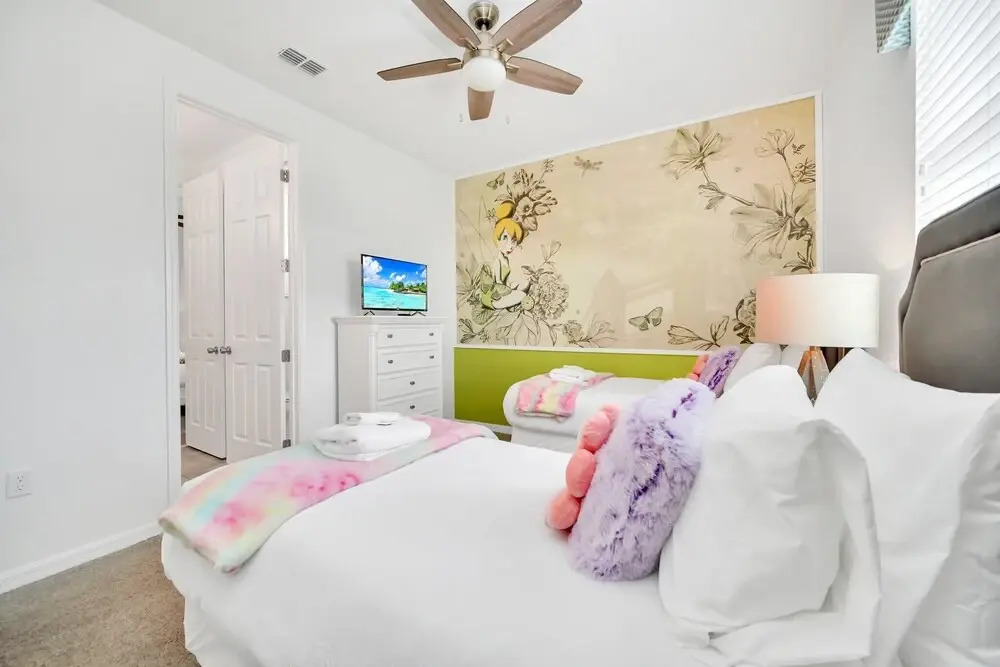 New Decor With Mickey, Nemo, Tinkerbell & Star Wars Rooms! Private Pool and Game Room