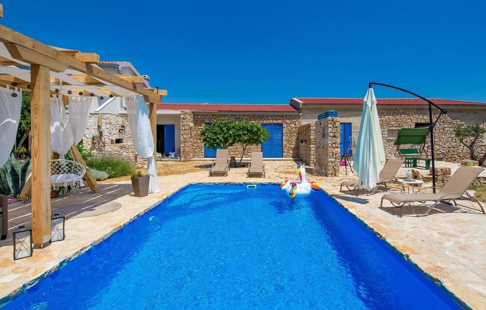 Stunning Home in Kosljun With Outdoor Swimming Pool, Wifi and 3 Bedrooms