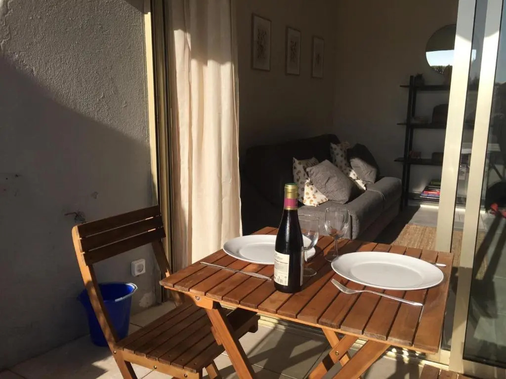 Bord de mer, studio avec terrasse