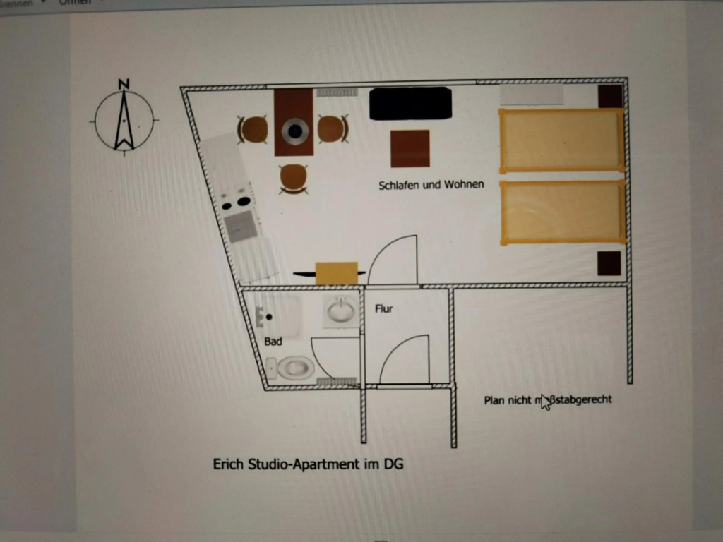 Gästehaus Münsterland für Geschäftsreisende und Monteure im ersten Obergeschoss