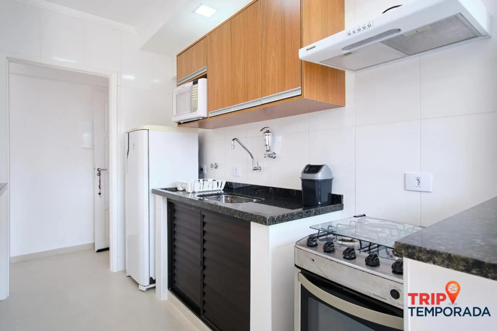 Apartamento com ar condicionado à 100 metros da praia - Edifício Ibiza