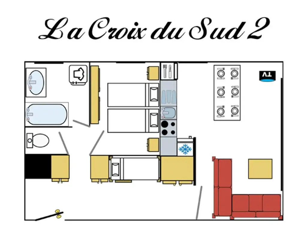 Appartement Val-d'Isère, 2 pièces, 6 personnes - FR-1-519-11