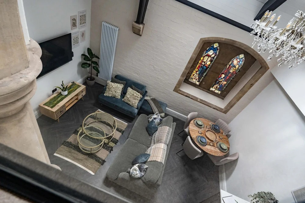 Rare Historic Church Stained Glass Parking