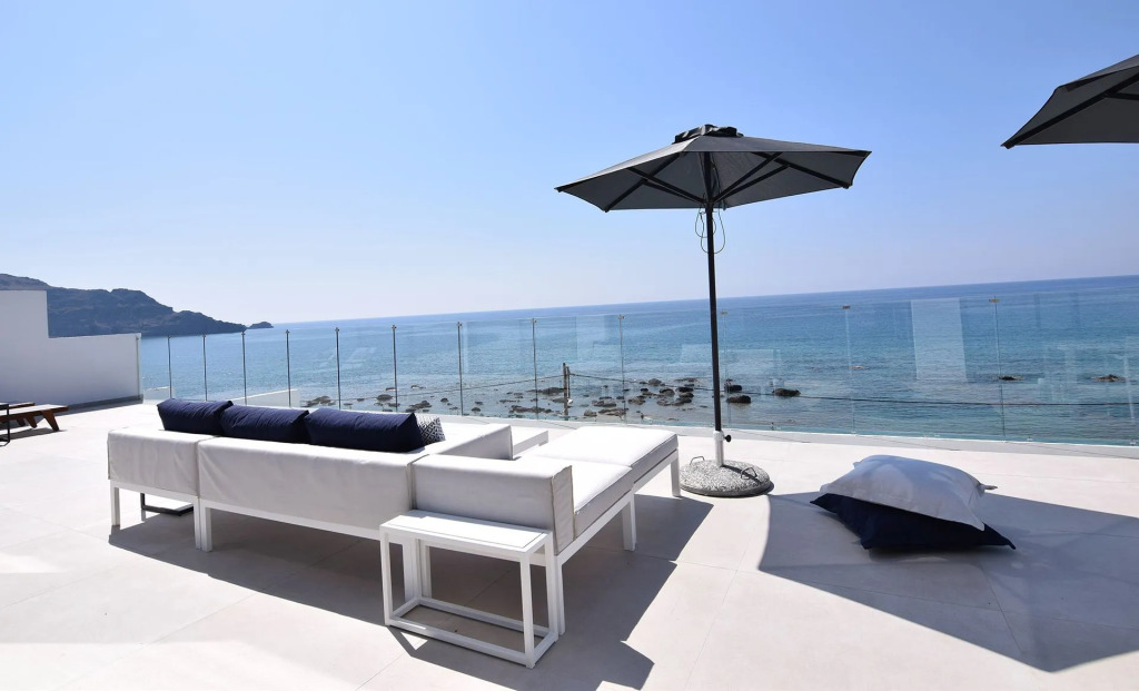 Villa Nostos Plakias beachfront sea view privet pool