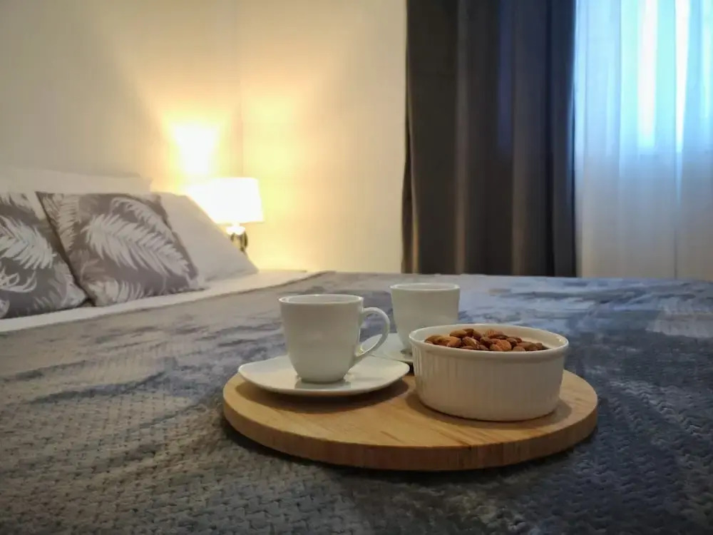 Large 95 m2 apt w. the sea View, Balcony and gar