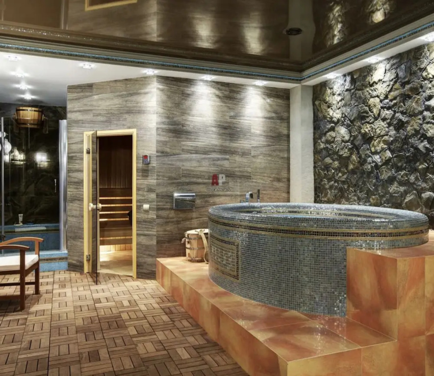 One Bedroom Apart Deep Purple by Pool