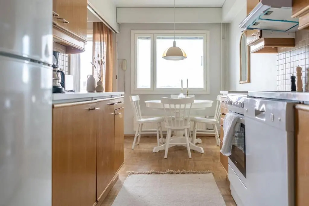 1br apartment in Leppävaara with balcony and sauna