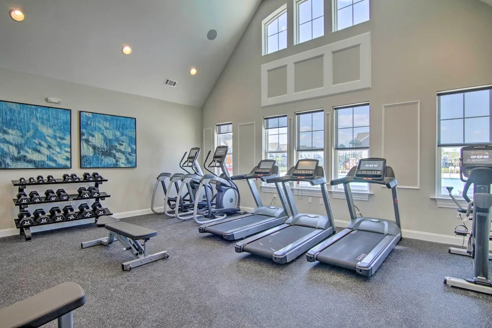 Porch + Pool Access: Millville Townhome!