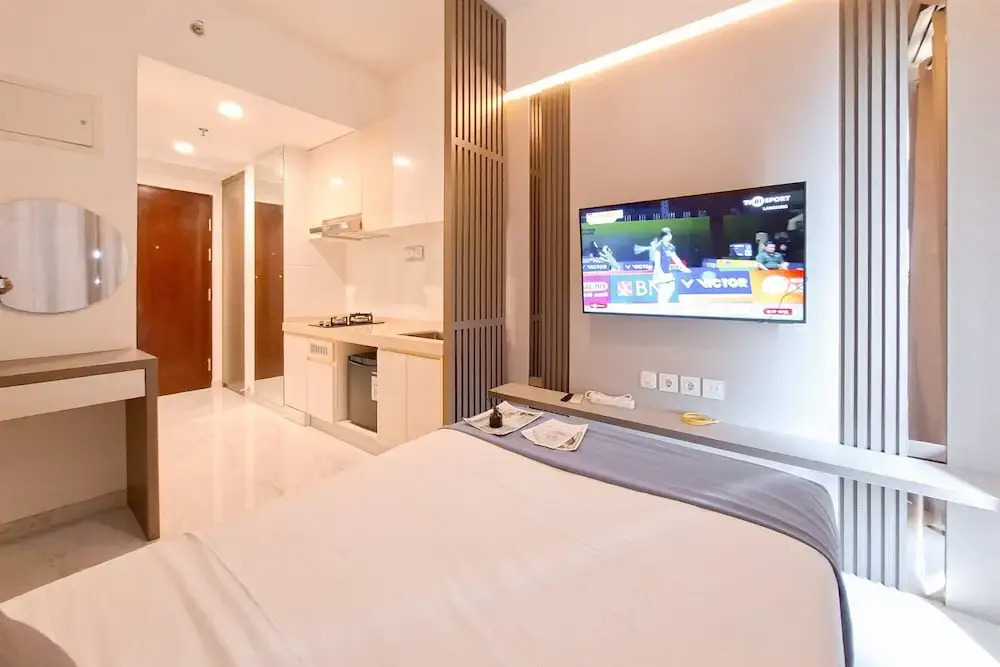 Modern Style Studio At Apartment Sky House Bsd