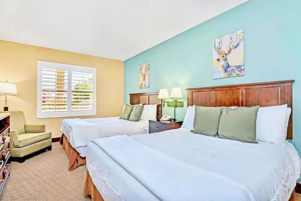 1BR With Two Queens - BBQ Grill Pool Hot Tub