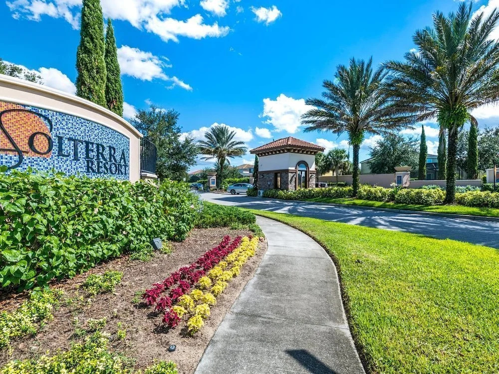 Solterra Resort Davenport FL Clubhouse Area - 7 Bedroom 6 Bath Home with Private Pool Spa - Lazy River 20 min from Disney