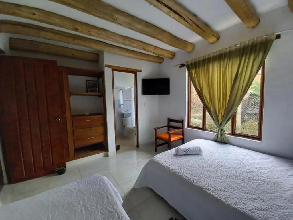 Tres habitaciones en la cabaña Quinta Buenos Aires