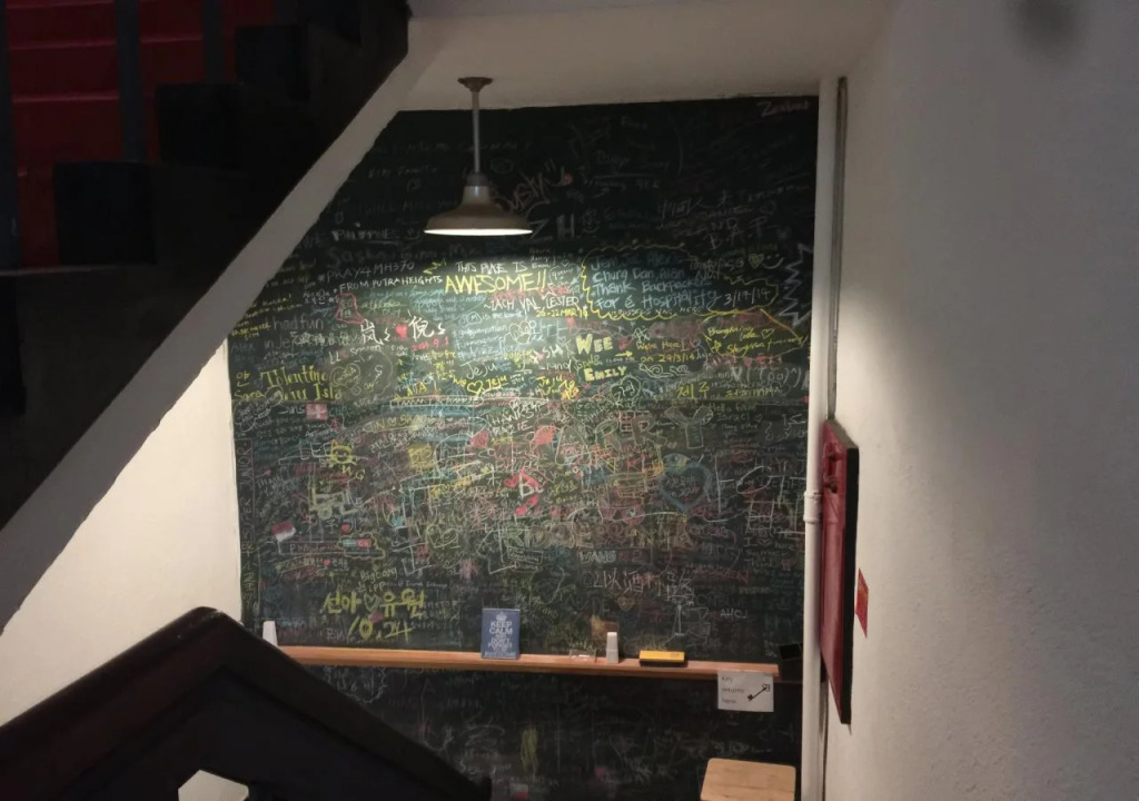 Backpackers in Jeju City Center