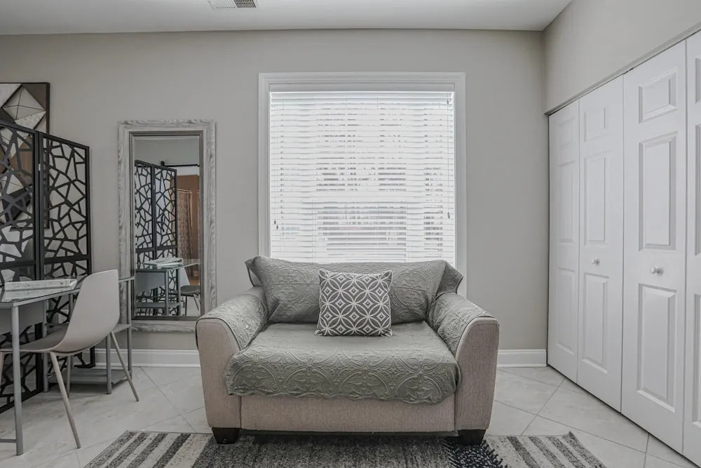 Modern Gray Studio Steps to Pool Myrtle Beach SC